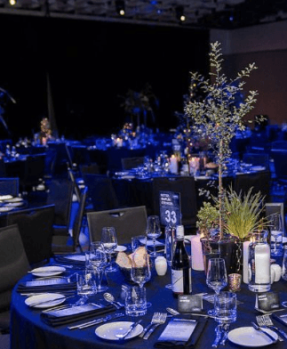 Elegant event planning arch visual